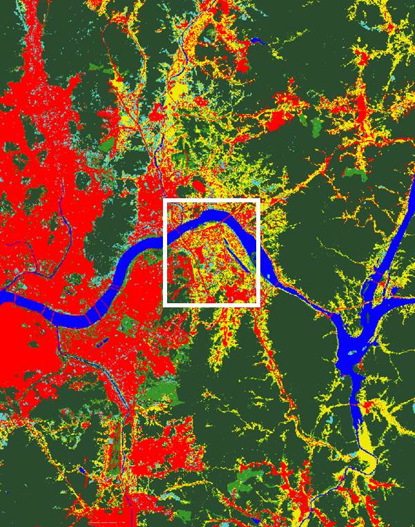 대분류 토지피복지도 사진