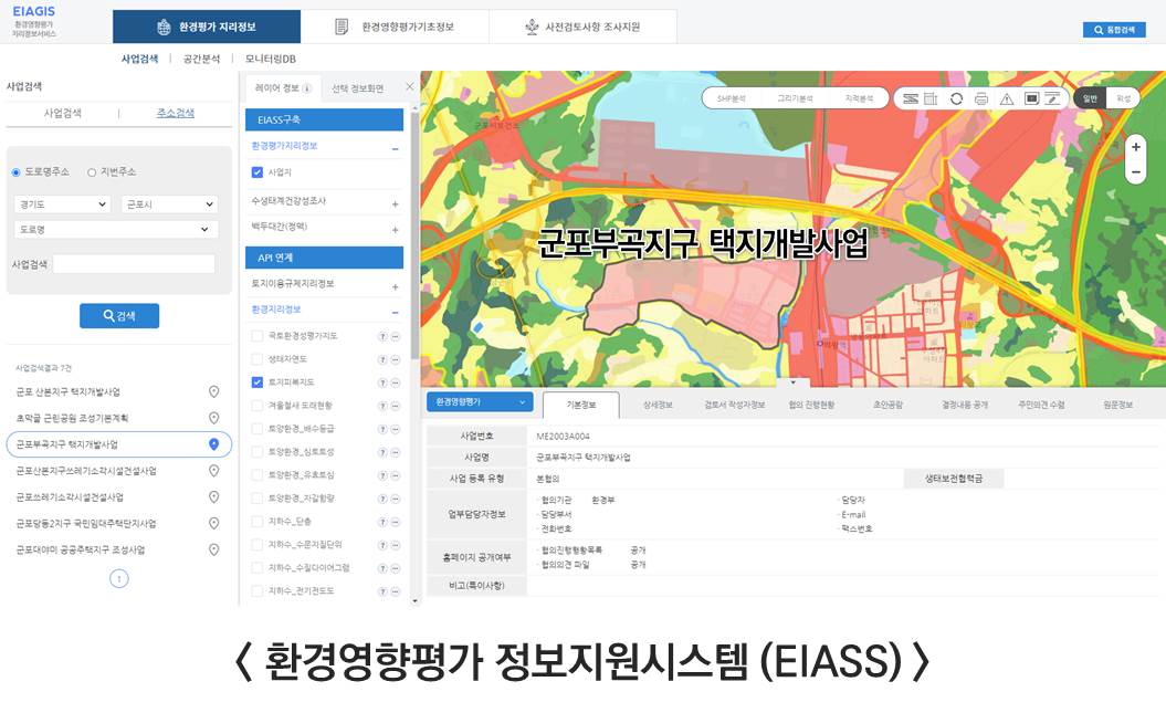<환경영향평가 정보지원시스템(EIASS)>